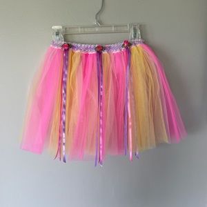 Flower & Ribbon Embellished Tutu